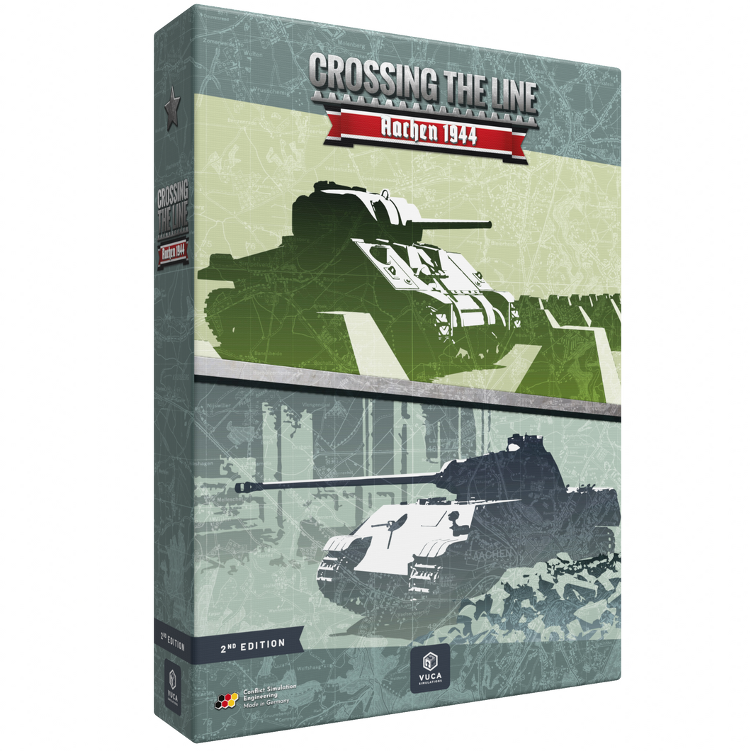 Crossing the Line - Aachen 1944 - Reprint (2nd Edition) with mounted mapboard