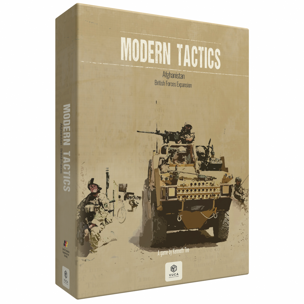 Scatola ufficiale di Modern Tactics British Forces Expansion di VUCA Simulations